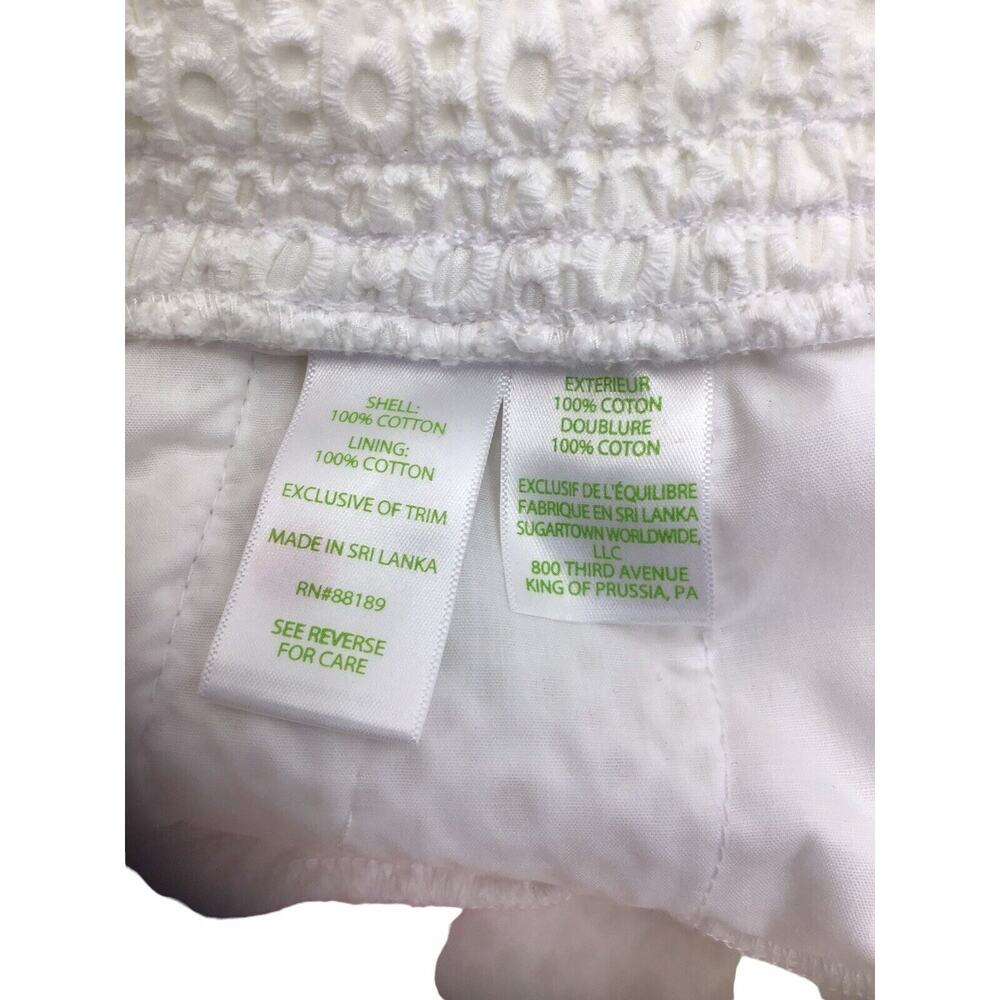 Lilly Pulitzer White Eyelet Baybreeze Shorts Size Extra Small New NWT - Picture 11 of 11